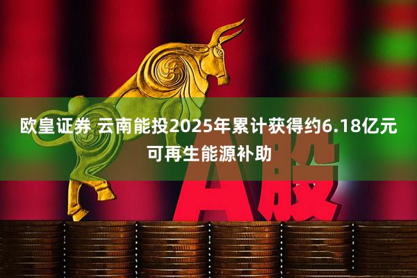 欧皇证券 云南能投2025年累计获得约6.18亿元可再生能源补助