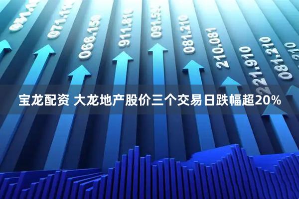 宝龙配资 大龙地产股价三个交易日跌幅超20%